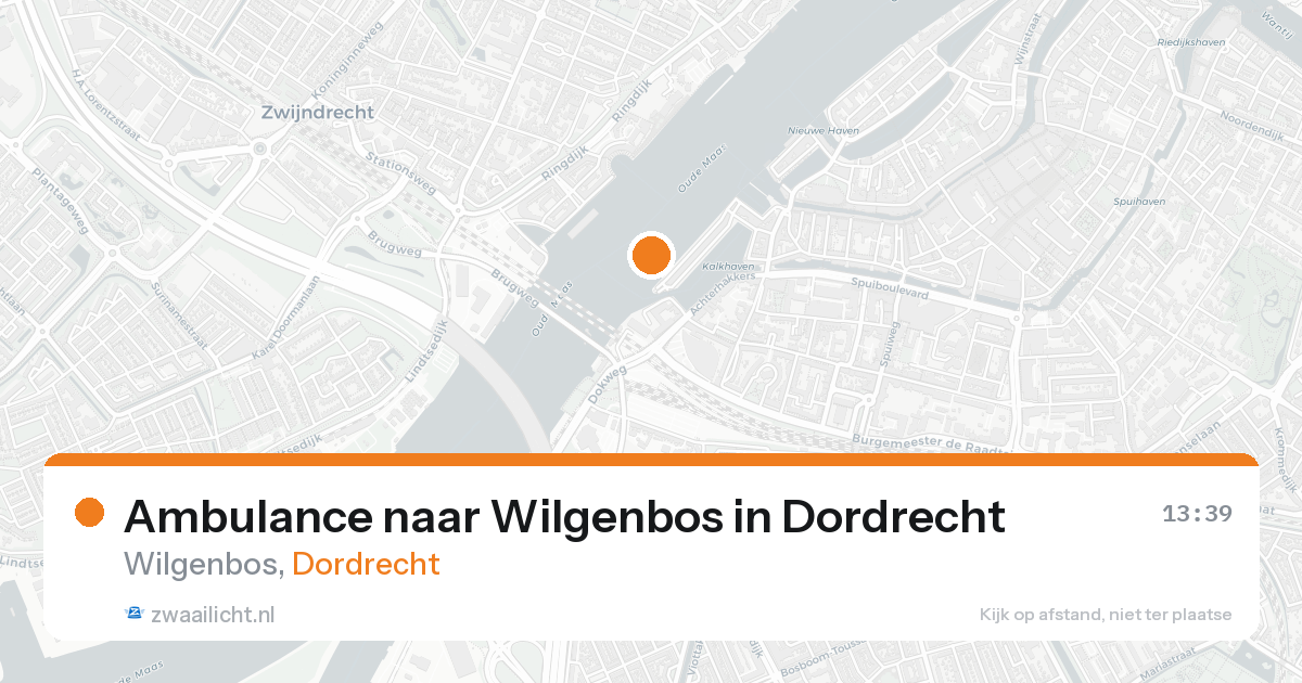 Ambulance naar Wilgenbos in Dordrecht — 15 aug 2026