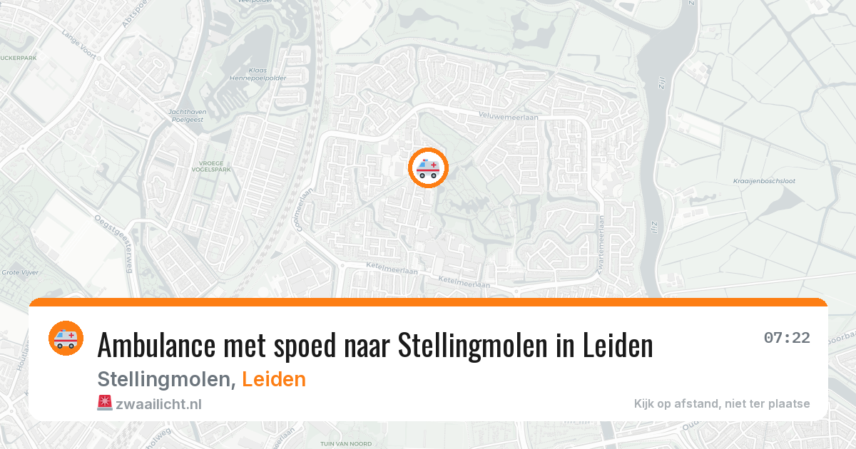 Ambulance met spoed naar Stellingmolen in Leiden — 20 jan 2026
