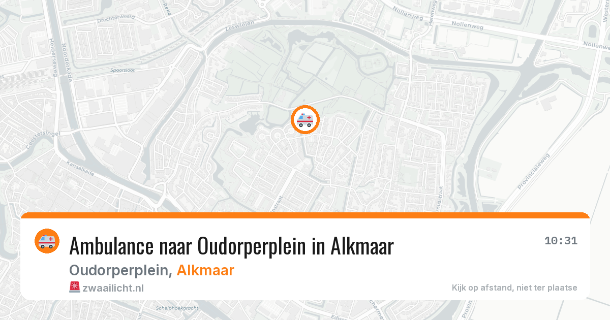 Ambulance naar Oudorperplein in Alkmaar — 10 jun 2026