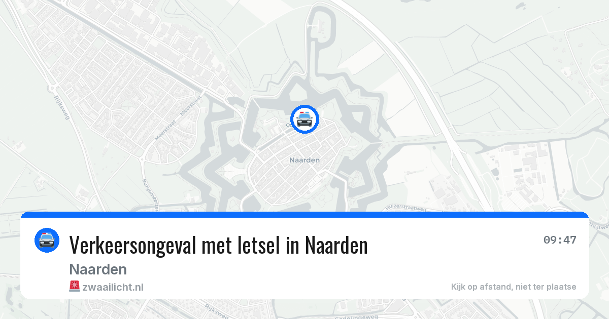 Verkeersongeval met letsel in Naarden — 26 mei 2026