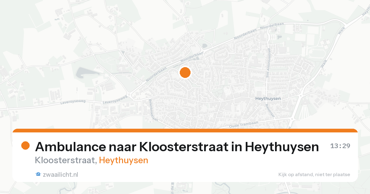 Ambulance naar Kloosterstraat in Heythuysen — 7 jun 2026