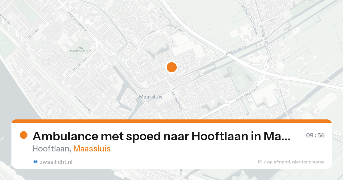 Ambulance met spoed naar Hooftlaan in Maassluis — 31 jan 2026