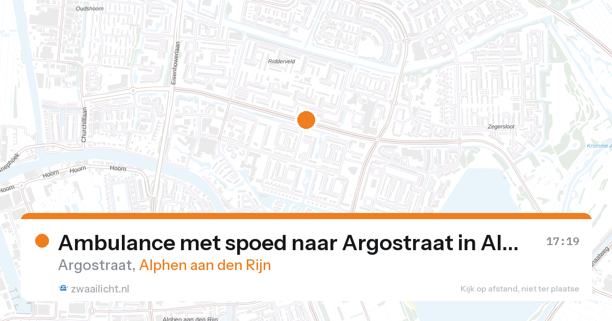 Ambulance met spoed naar Argostraat in Alphen aan den Rijn — 4 jun 2026