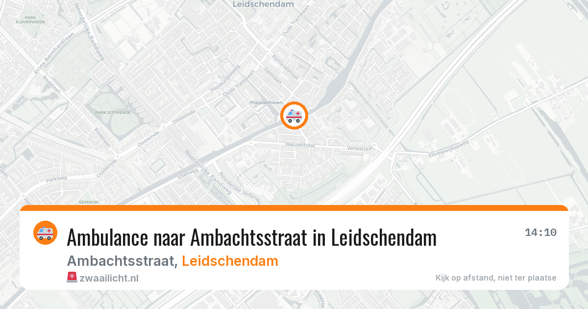 Ambulance naar Ambachtsstraat in Leidschendam — 14 jun 2026