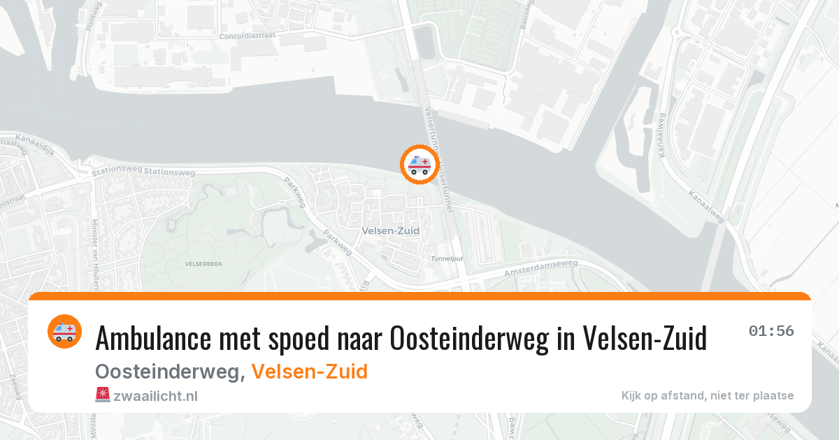 Ambulance met spoed naar Oosteinderweg in Velsen-Zuid — 10 apr 2026