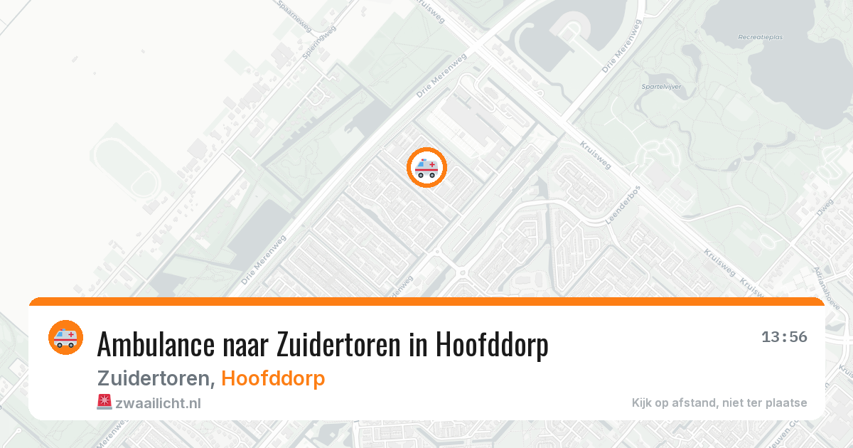 Ambulance naar Zuidertoren in Hoofddorp — 30 mrt 2026