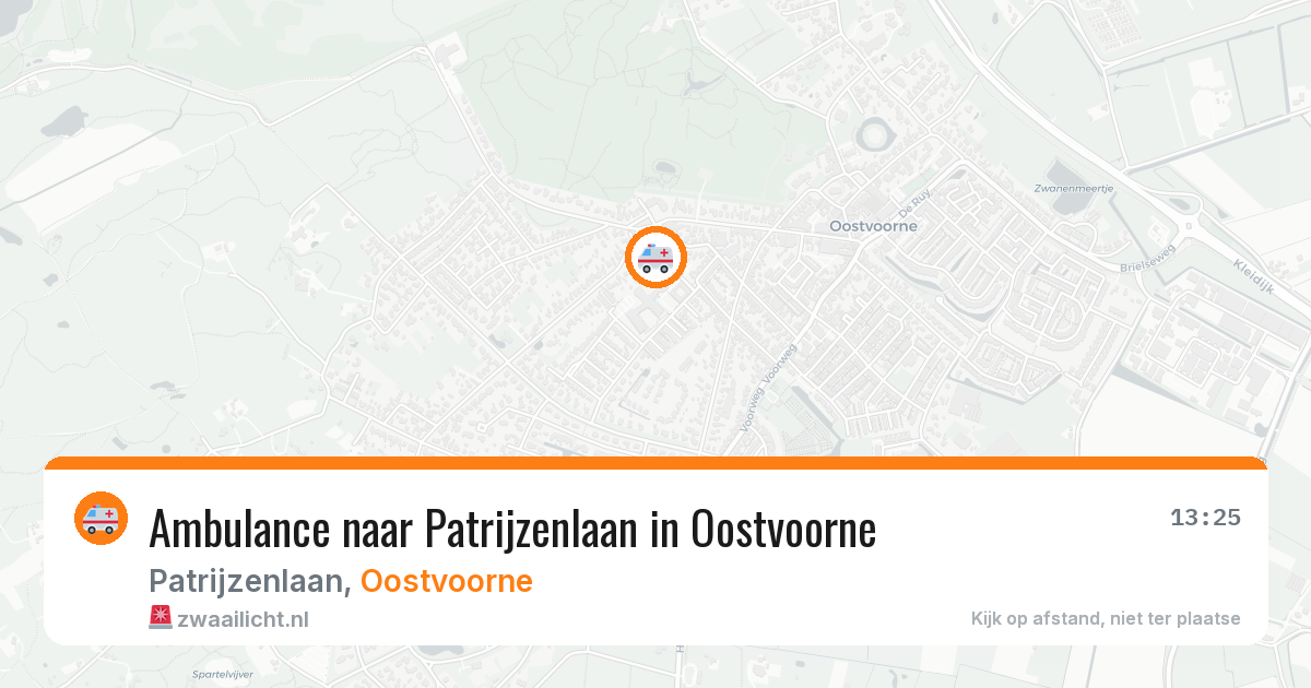 Ambulance naar Patrijzenlaan in Oostvoorne — 20 mei 2026