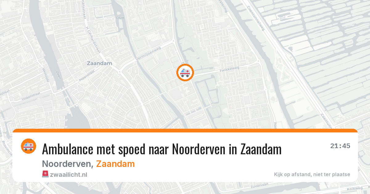 Ambulance met spoed naar Noorderven in Zaandam — 26 jan 2026