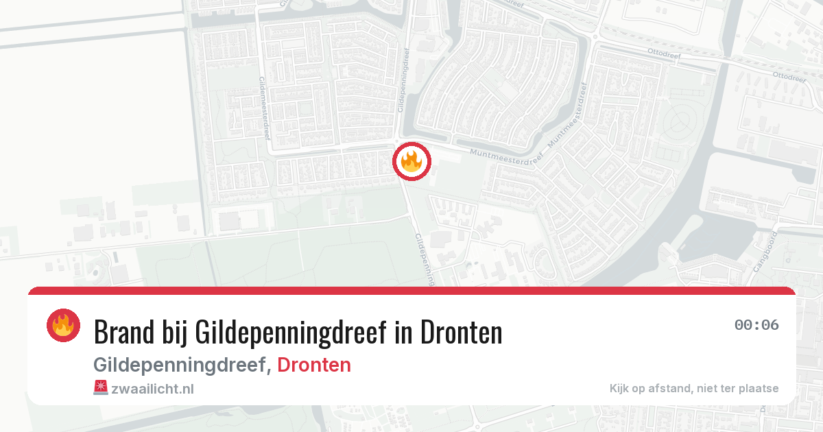 Brand bij Gildepenningdreef in Dronten — 28 jul 2026
