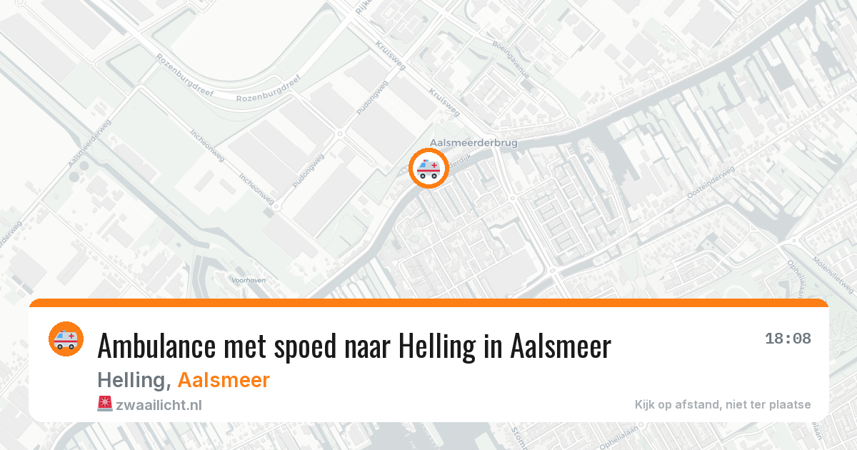 Ambulance met spoed naar Helling in Aalsmeer — 25 mrt 2026
