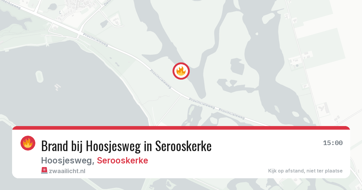 Brand bij Hoosjesweg in Serooskerke — 30 mei 2026