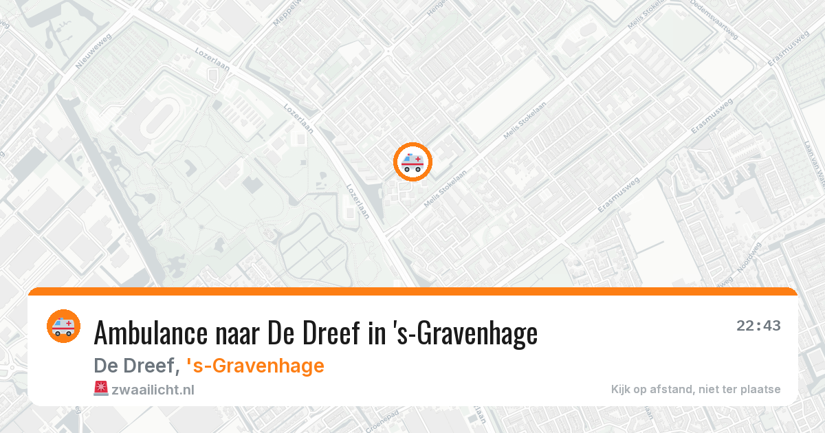 Ambulance naar De Dreef in 's-Gravenhage — 11 jul 2026