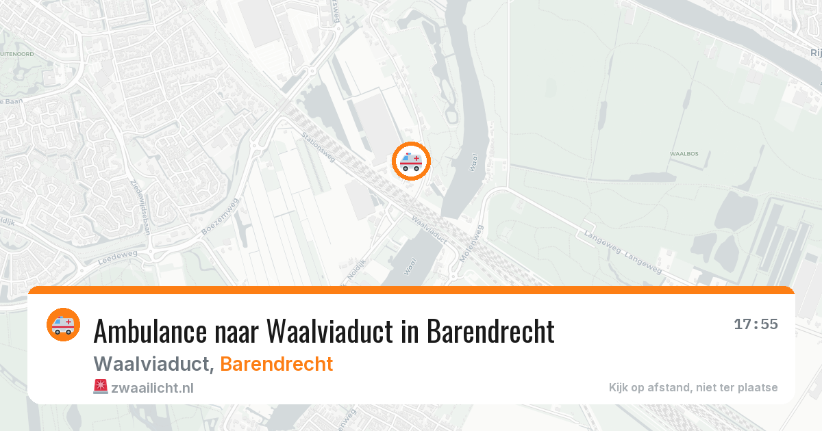 Ambulance naar Waalviaduct in Barendrecht — 24 jun 2026