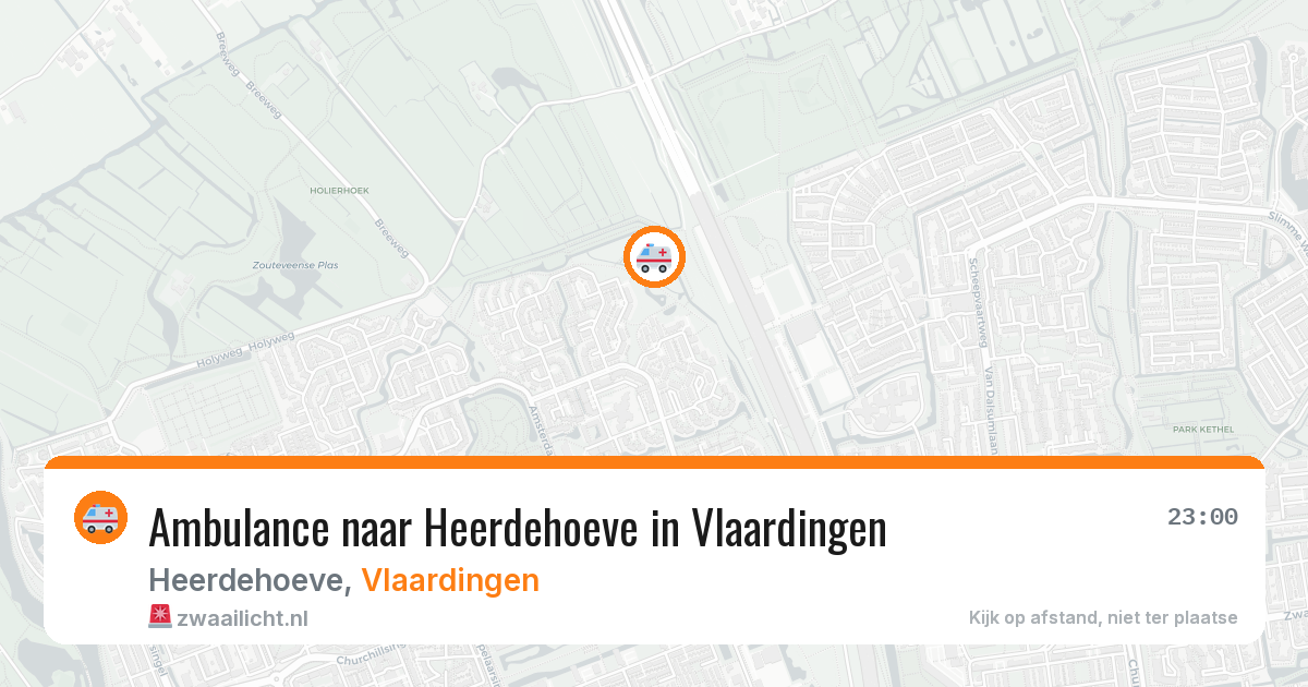 Ambulance naar Heerdehoeve in Vlaardingen — 26 jul 2026