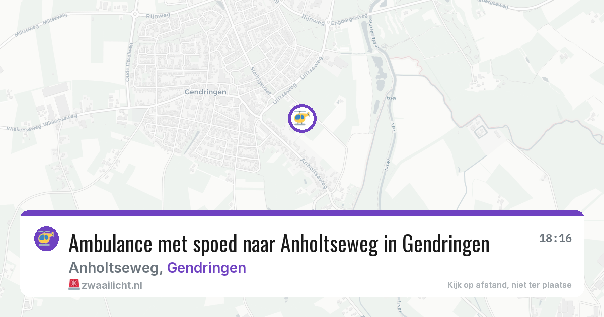 Ambulance met spoed naar Anholtseweg in Gendringen — 8 jun 2026