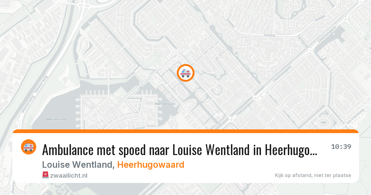 Ambulance met spoed naar Louise Wentland in Heerhugowaard — 1 jun 2026