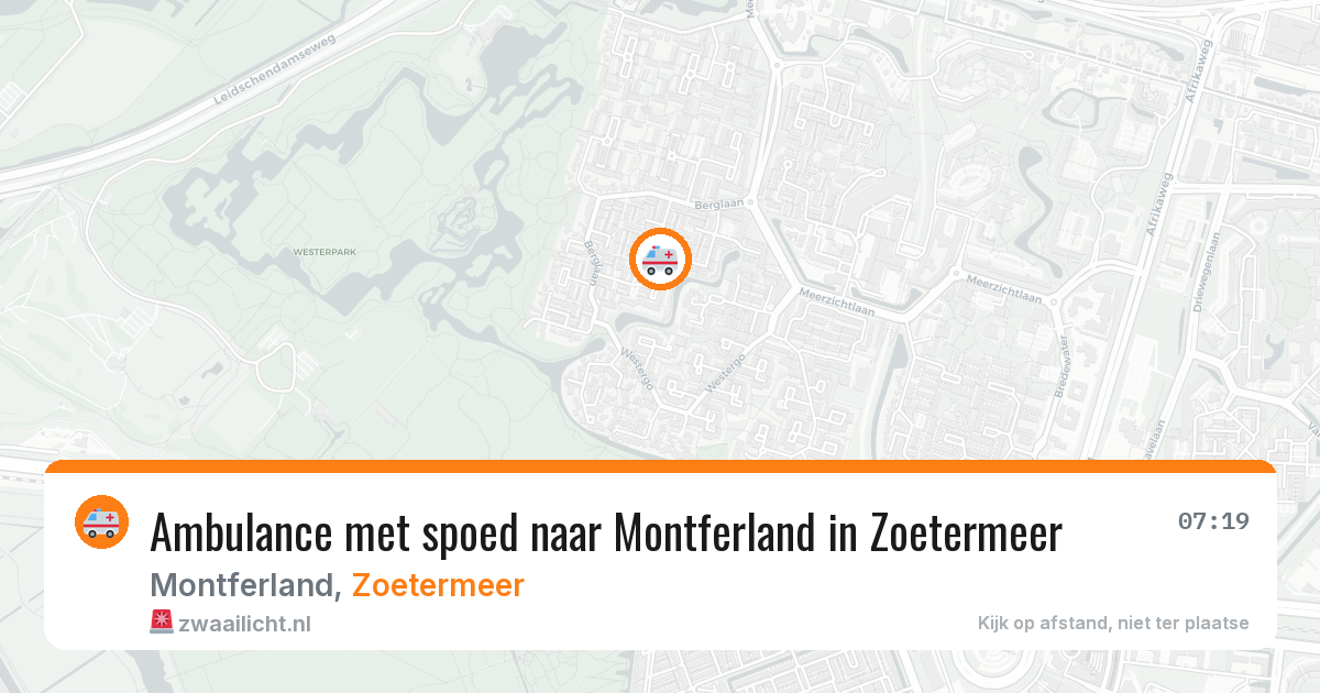 Ambulance met spoed naar Montferland in Zoetermeer — 2 mei 2026