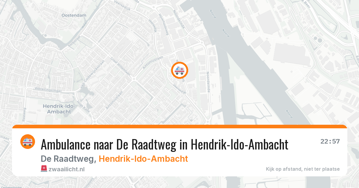 Ambulance naar De Raadtweg in Hendrik-Ido-Ambacht — 15 jul 2026