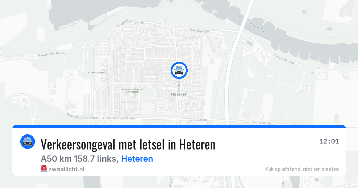Verkeersongeval met letsel in Heteren — 7 jul 2026