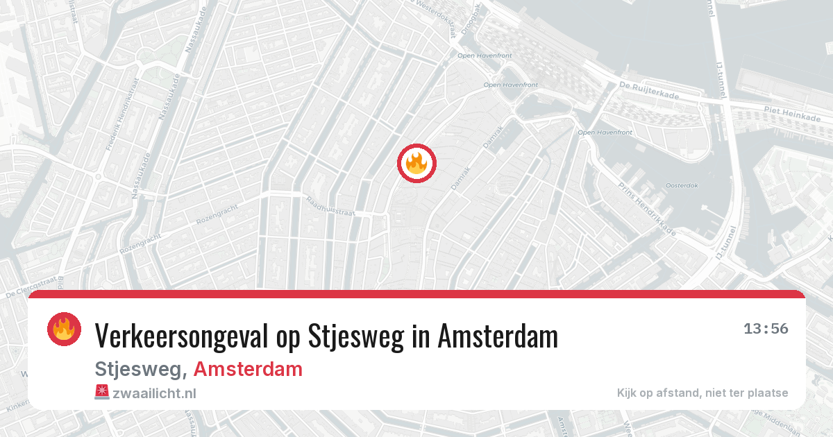 Verkeersongeval op Stjesweg in Amsterdam — 30 jun 2026