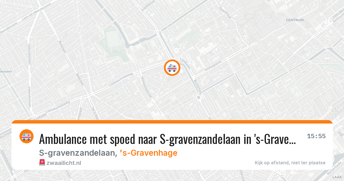 Ambulance met spoed naar S-gravenzandelaan in 's-Gravenhage — 14 apr 2026