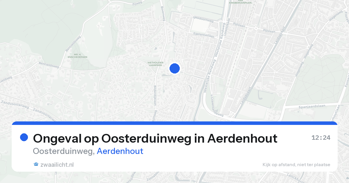 Ongeval op Oosterduinweg in Aerdenhout — 17 aug 2026