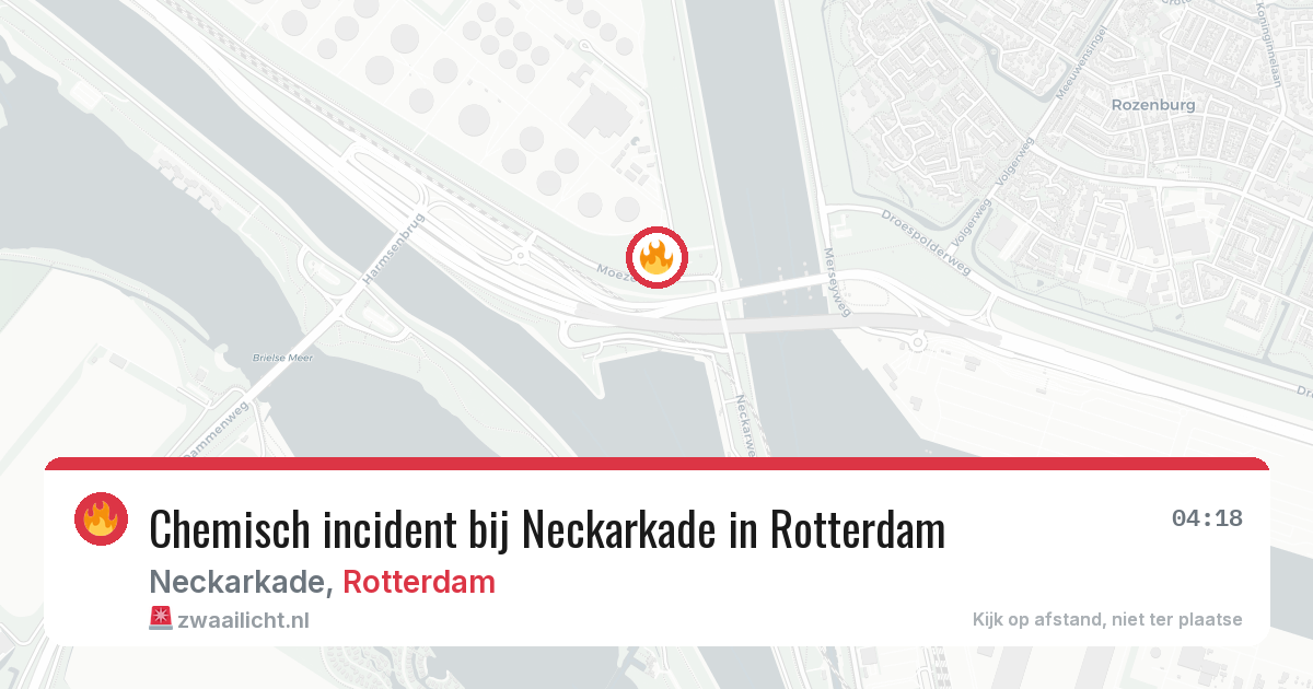 Chemisch incident bij Neckarkade in Rotterdam — 28 apr 2026
