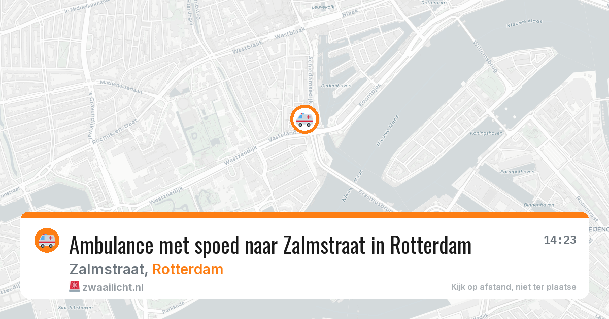 Ambulance met spoed naar Zalmstraat in Rotterdam — 29 jan 2026