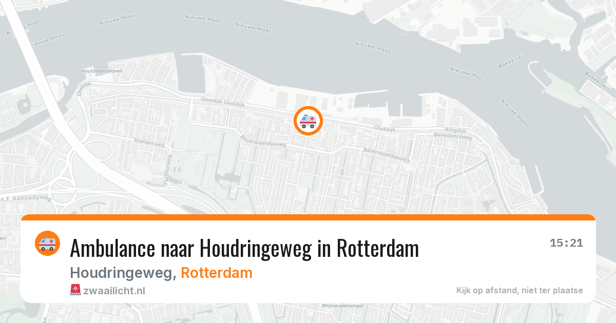 Ambulance naar Houdringeweg in Rotterdam — 20 mei 2026