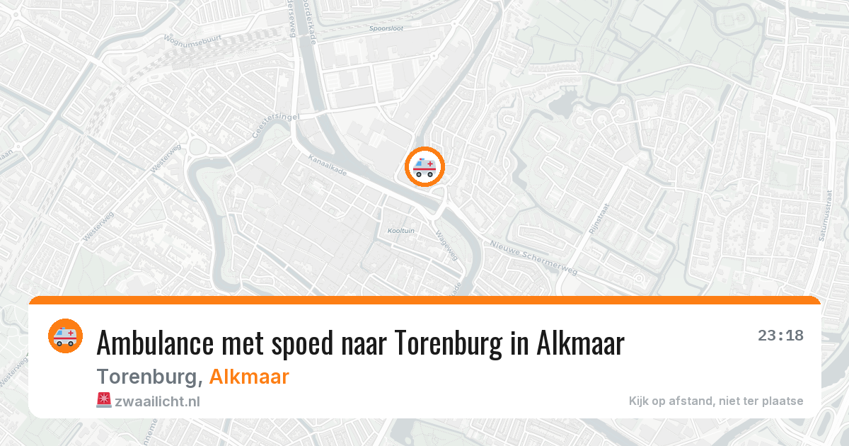 Ambulance met spoed naar Torenburg in Alkmaar — 27 apr 2026