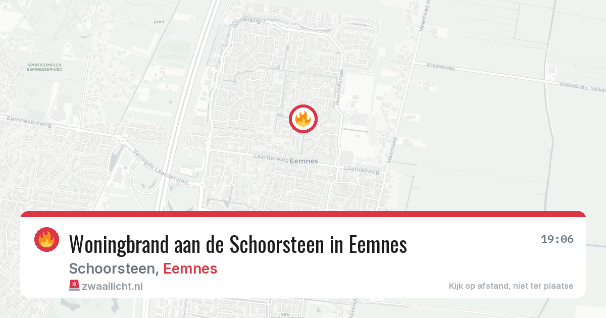 Woningbrand aan de Schoorsteen in Eemnes — 10 apr 2026