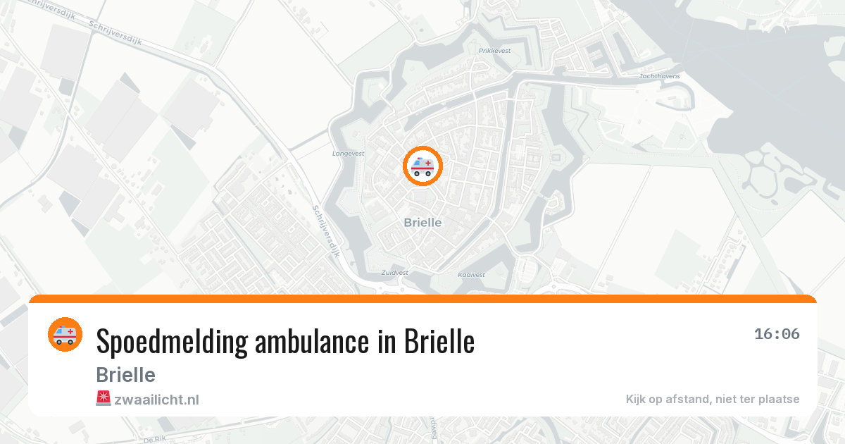 Spoedmelding ambulance in Brielle — 5 mei 2026