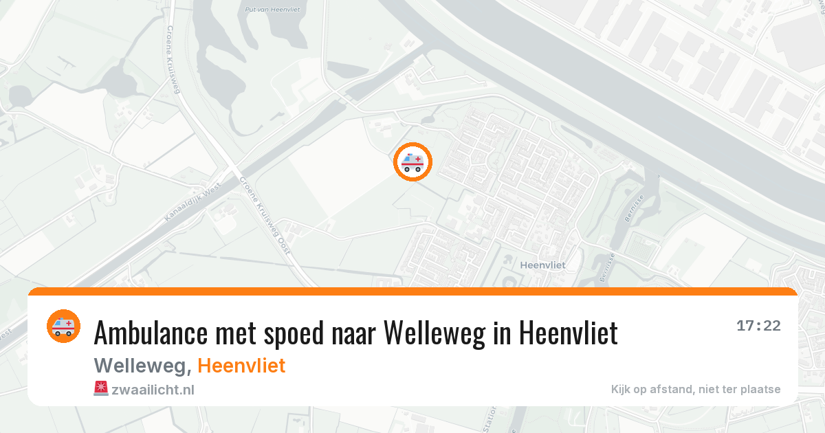 Ambulance met spoed naar Welleweg in Heenvliet — 12 mei 2026