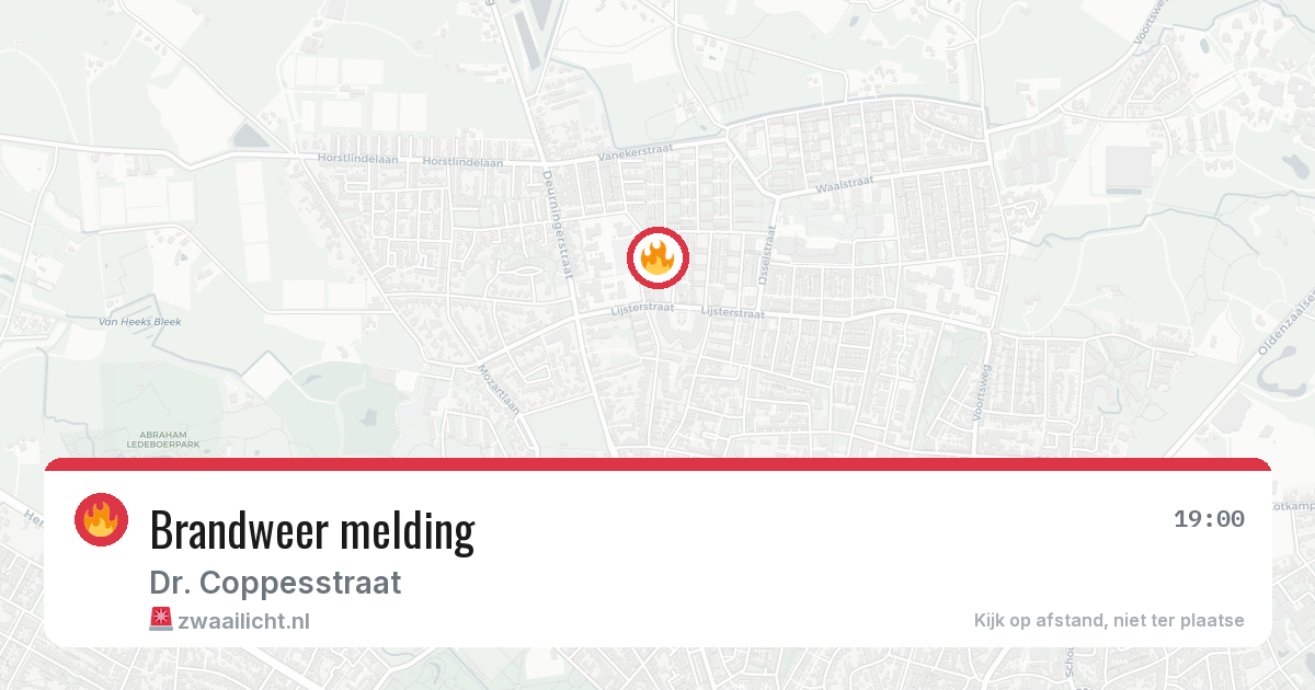 Brandweer melding — 7 apr 2026