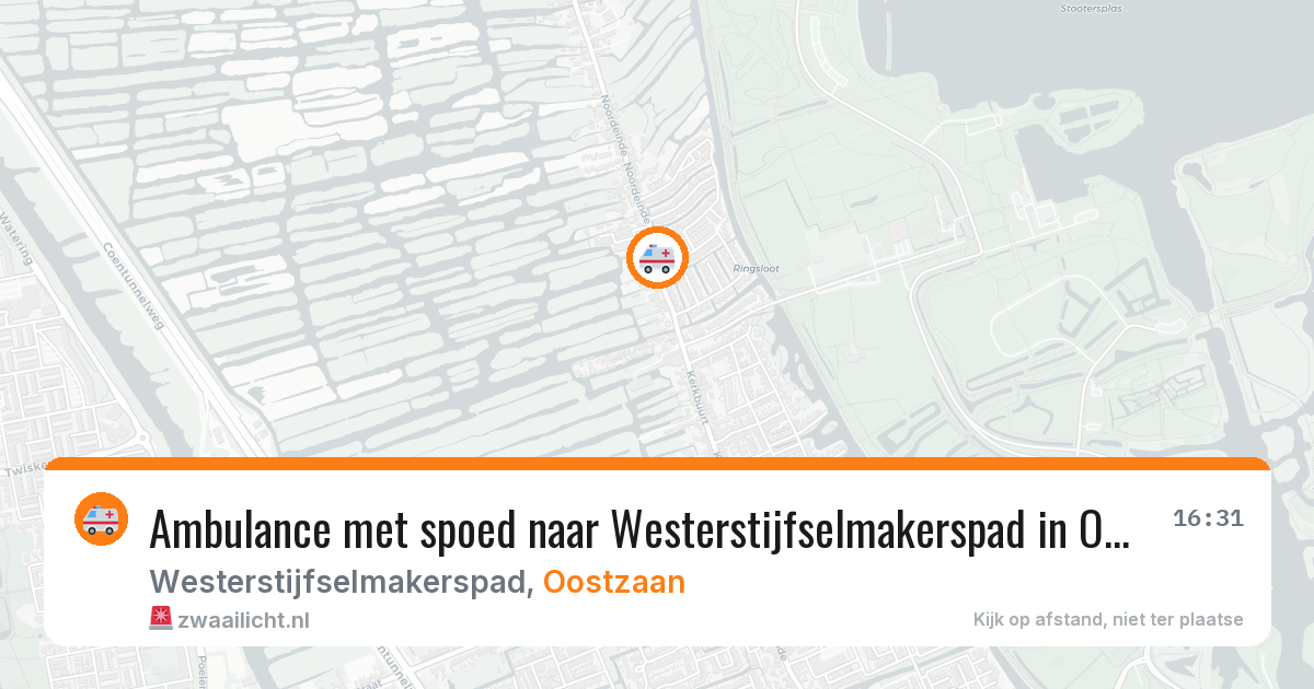 Ambulance met spoed naar Westerstijfselmakerspad in Oostzaan — 10 aug 2026