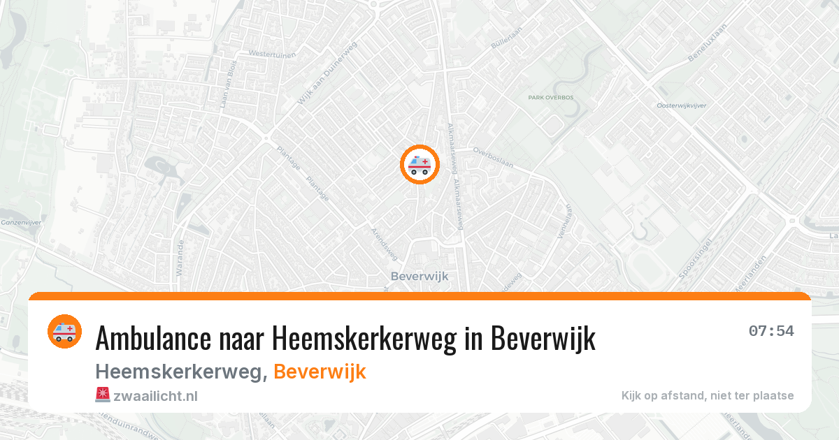Ambulance naar Heemskerkerweg in Beverwijk — 10 jun 2026