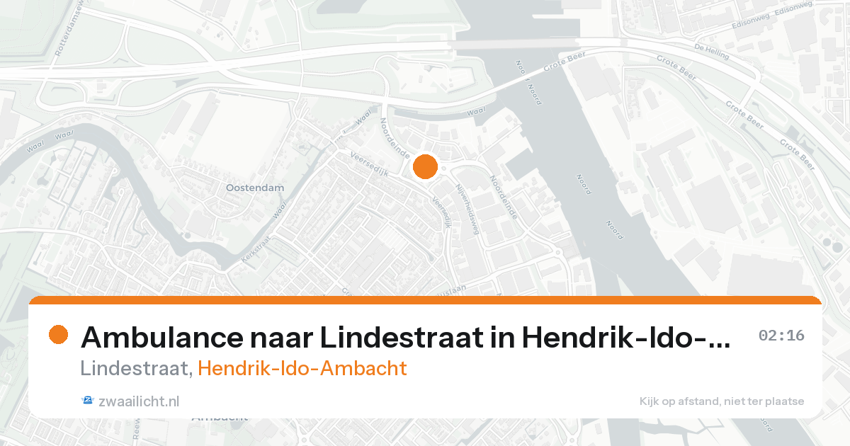Ambulance naar Lindestraat in Hendrik-Ido-Ambacht — 18 aug 2026
