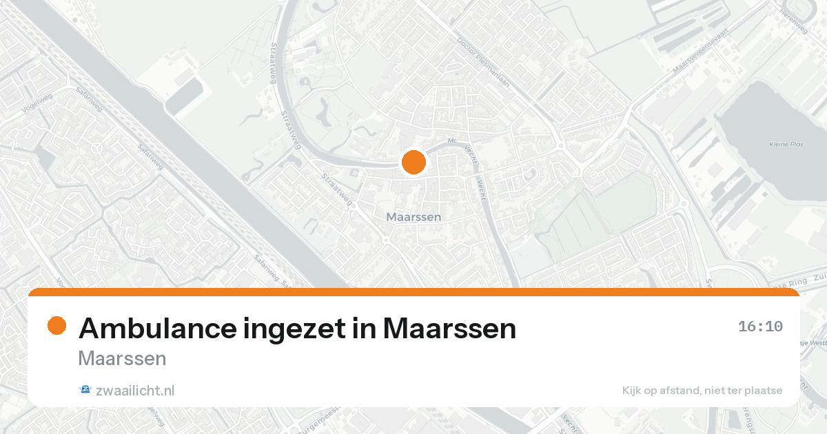 Ambulance ingezet in Maarssen — 30 jan 2026