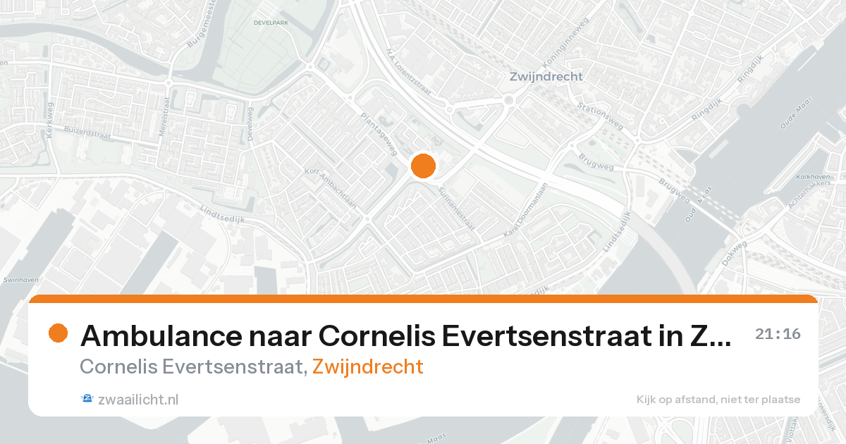 Ambulance naar Cornelis Evertsenstraat in Zwijndrecht — 30 jan 2026