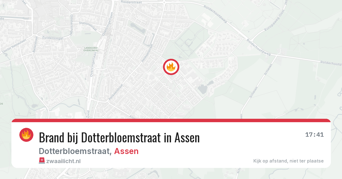 Brand bij Dotterbloemstraat in Assen — 29 mei 2026