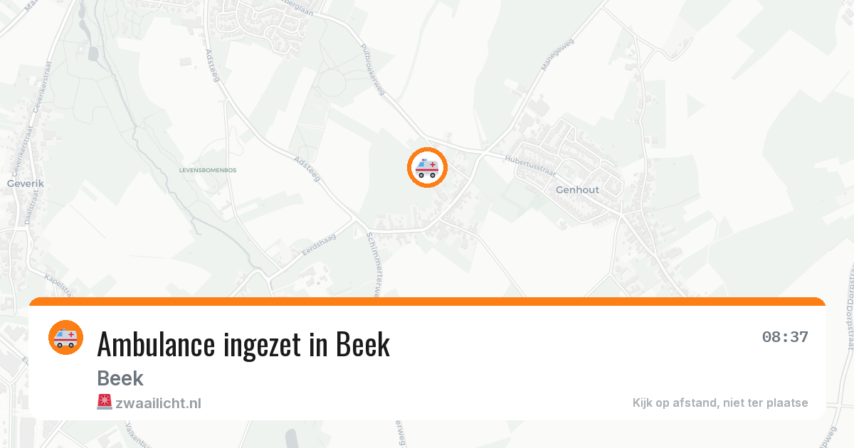 Ambulance ingezet in Beek — 9 jul 2026