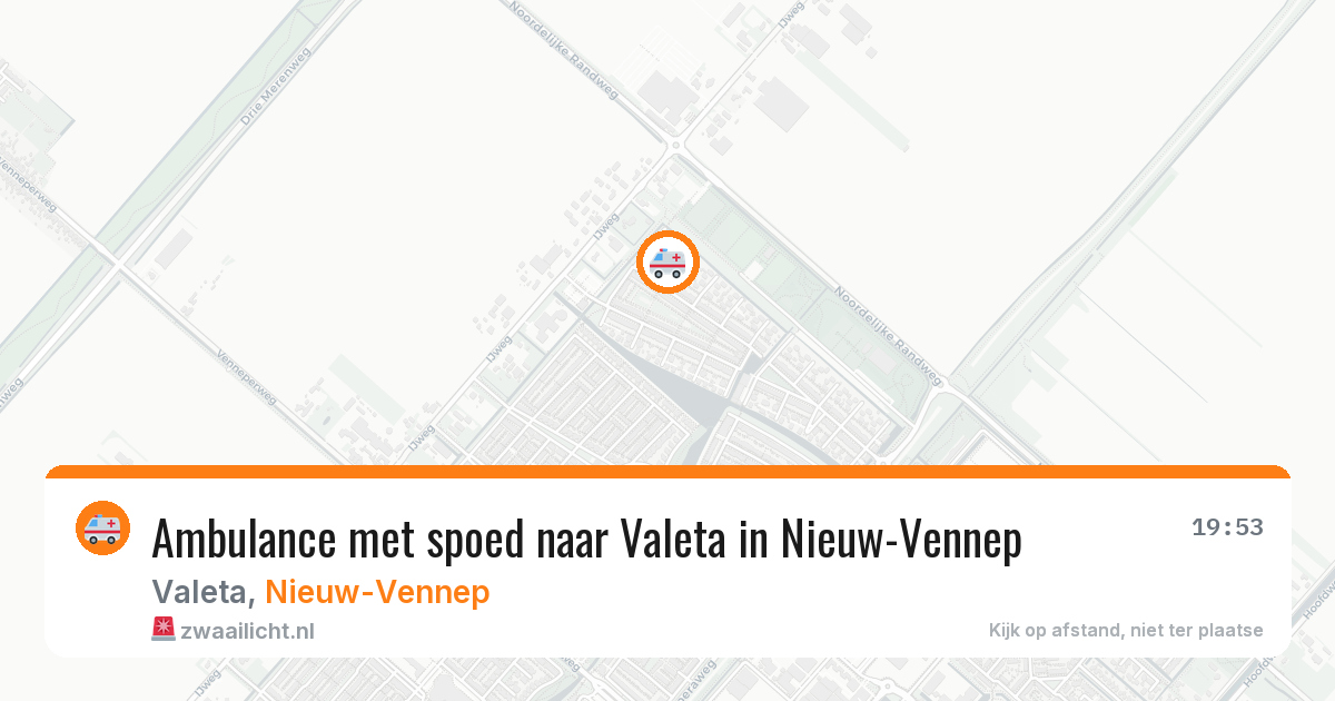 Ambulance met spoed naar Valeta in Nieuw-Vennep — 19 jan 2026