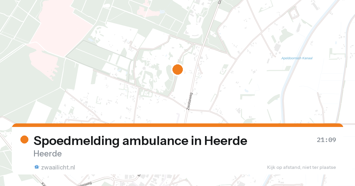 Spoedmelding ambulance in Heerde — 25 aug 2026
