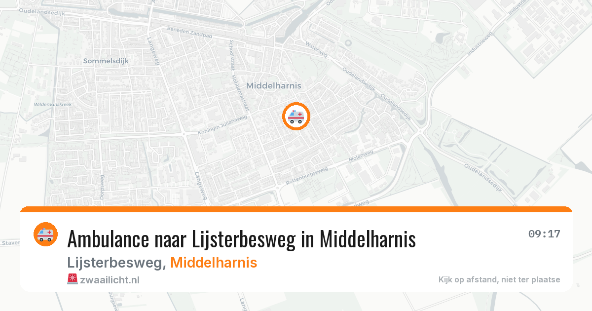 Ambulance naar Lijsterbesweg in Middelharnis — 14 jul 2026