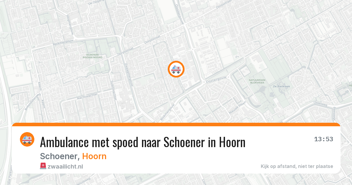 Ambulance met spoed naar Schoener in Hoorn — 27 jan 2026