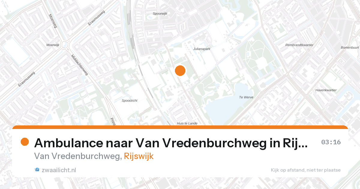 Ambulance naar Van Vredenburchweg in Rijswijk — 28 aug 2026