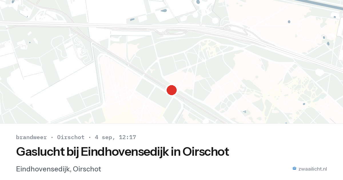 Gaslucht bij Eindhovensedijk in Oirschot — 4 sep 2026