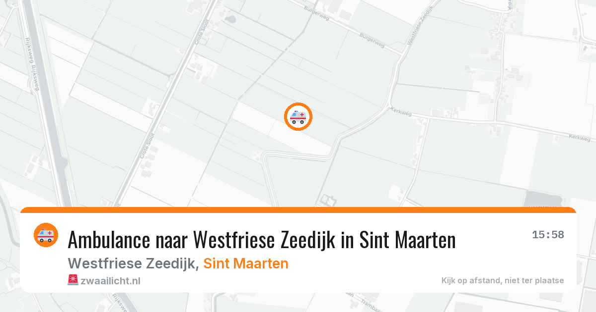 Ambulance naar Westfriese Zeedijk in Sint Maarten — 29 jul 2026
