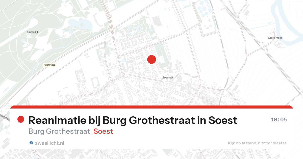 Reanimatie bij Burg Grothestraat in Soest — 27 aug 2026