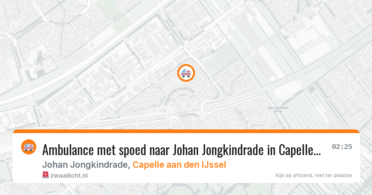 Ambulance met spoed naar Johan Jongkindrade in Capelle aan den IJssel — 7 aug 2026